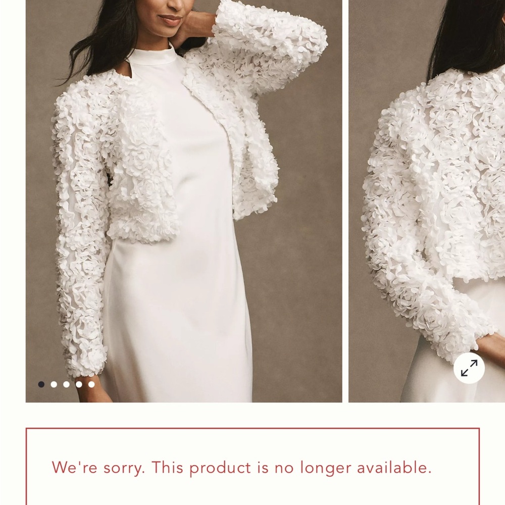 BHLDN White Textured Women's Bomber Jacket